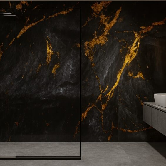 Dark Lava Premium Płyty PCV Dark Lava Premium w łazience