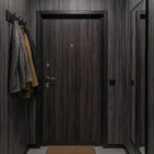 Płyta węglowa drewnopodobna chocolate wood w korytarzu