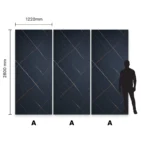 Panel węglowy kamienny Dark Gold Mat Stone - wymiary