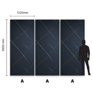 Panel węglowy kamienny Dark Gold Mat Stone - wymiary