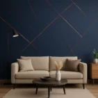 Płyta węglowa Dark Gold Mat Stone w salonie