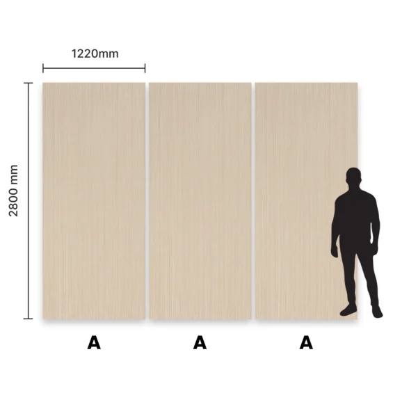 Panel węglowy drewnopodobny Light Wood - wymiary