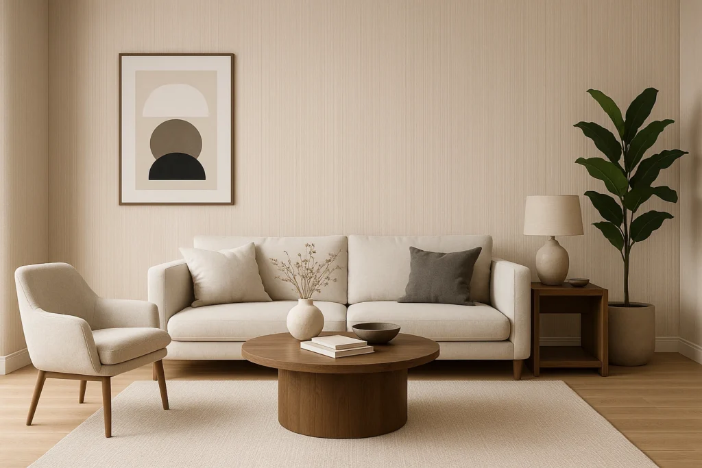 Płyty węglowe imitujące drewno jasne Light Wood do salonu