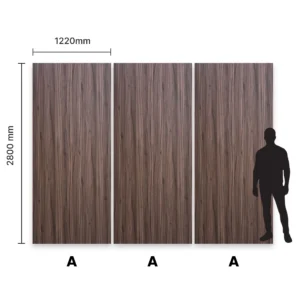 Panel węglowy drewniany Nut Wood - wymiary realne 2800mm x 1220mm