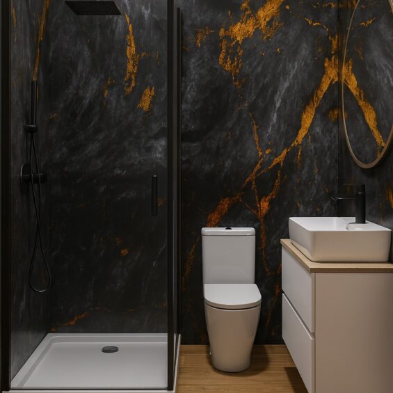 Dark Lava Premium Płyty PCV Dark Lava Premium do łazienki