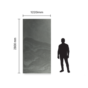 Fornir kamienny black stone w realnych wymiarach 2800mm x 1220mm