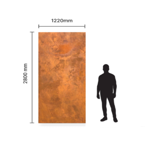 Realny wymiar forniru kamiennego Rust Stone 2800mm x 1220mm