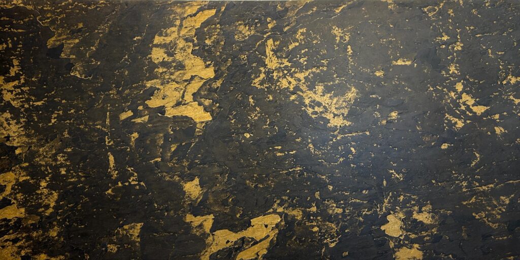 Fornir kamienny black Gold Stone realne zdjęcie w zbliżeniu