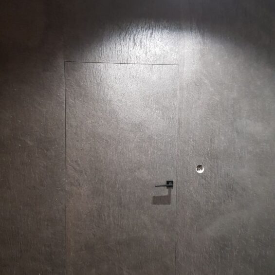 Realizacja drzwi fornirem kamiennym SPARKLE STONE Realizacja drzwi ukrytych fornirem kamiennym sparkle Stone