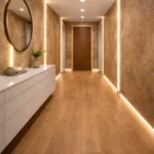 Wizualizacja korytarza kamieniem w rolce Earth Stone firmy Marblex